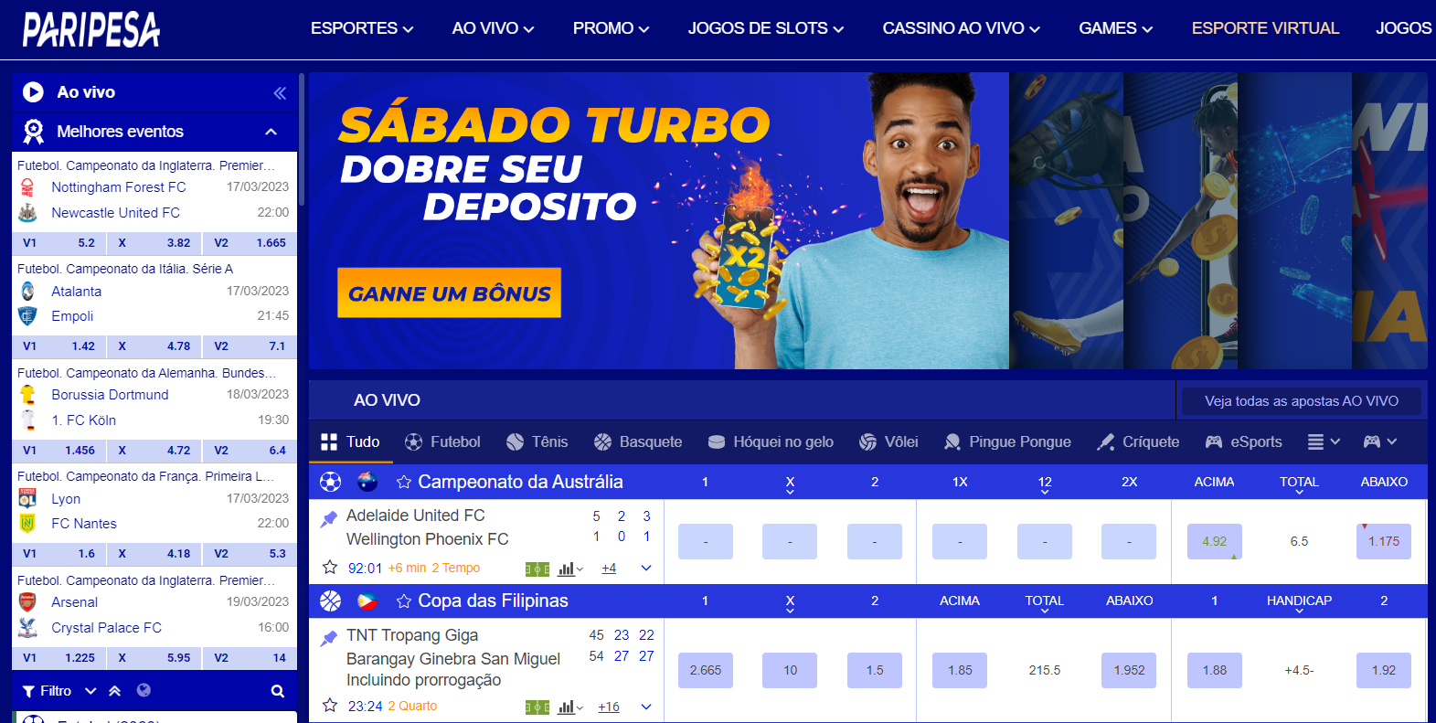 Casa de Apostas Esportivas Paripesa