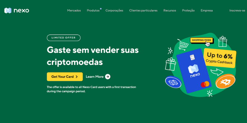 cart&atilde;o-de-criptomoedas-nexo